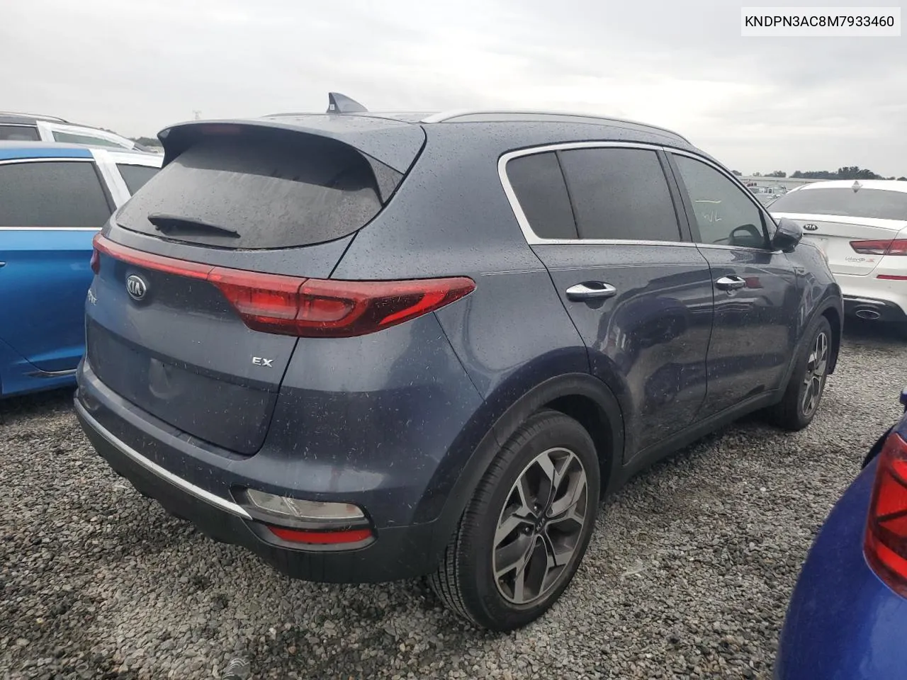 2021 Kia Sportage Ex VIN: KNDPN3AC8M7933460 Lot: 74444484