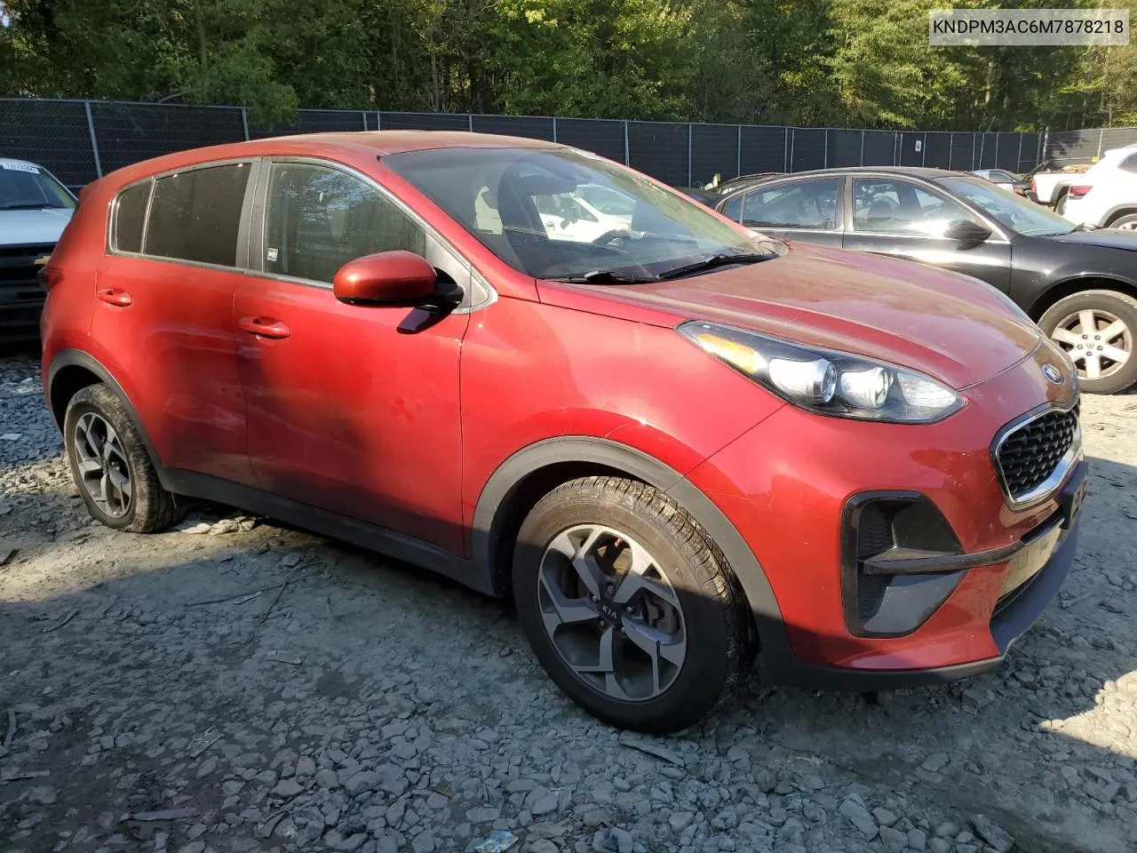 2021 Kia Sportage Lx VIN: KNDPM3AC6M7878218 Lot: 74449064