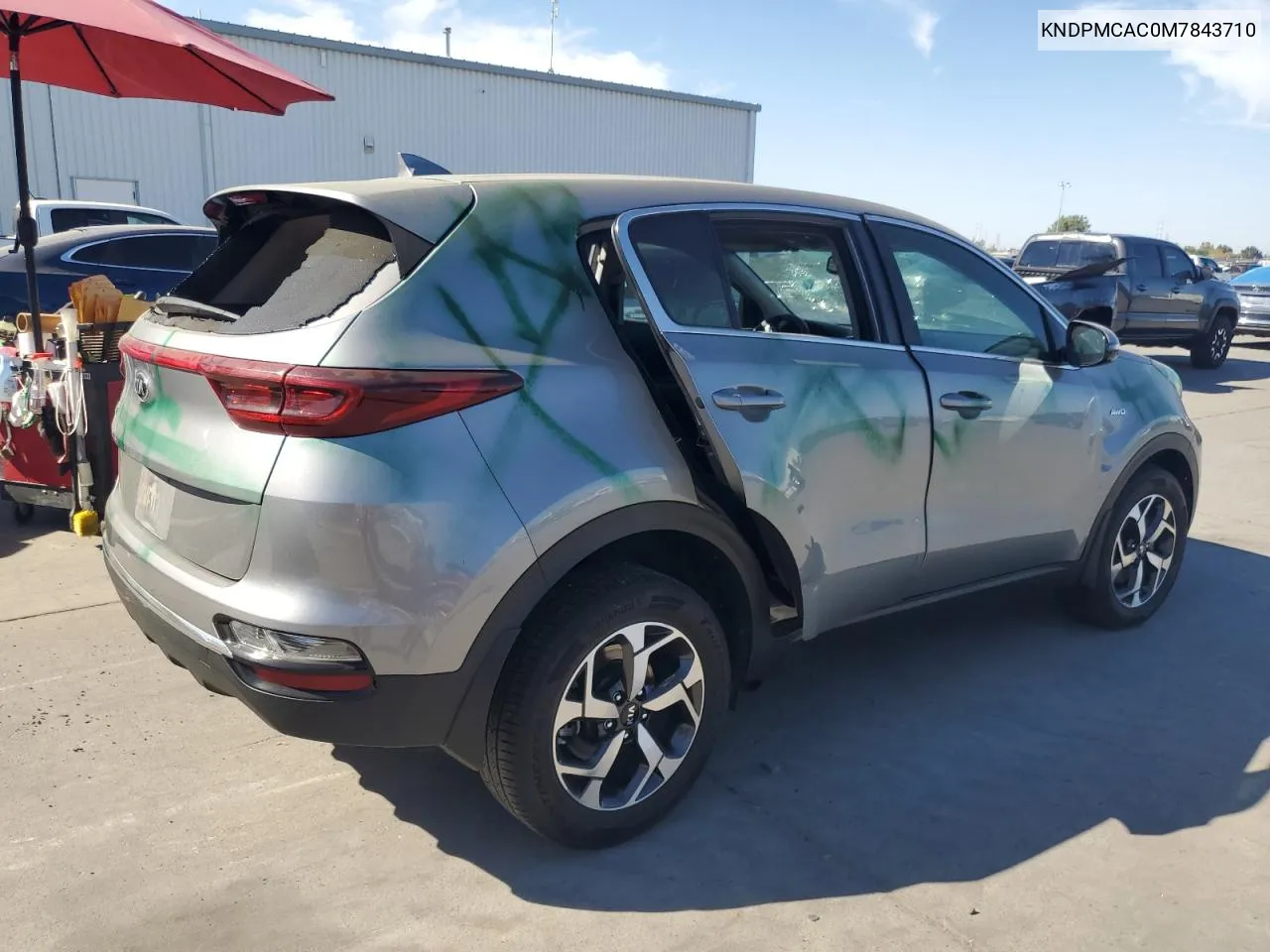 2021 Kia Sportage Lx VIN: KNDPMCAC0M7843710 Lot: 74622594