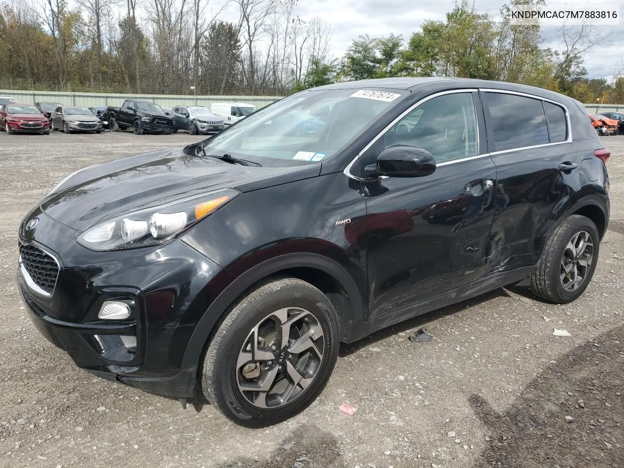 2021 Kia Sportage Lx VIN: KNDPMCAC7M7883816 Lot: 74767674