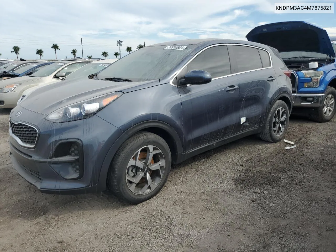 2021 Kia Sportage Lx VIN: KNDPM3AC4M7875821 Lot: 74916804