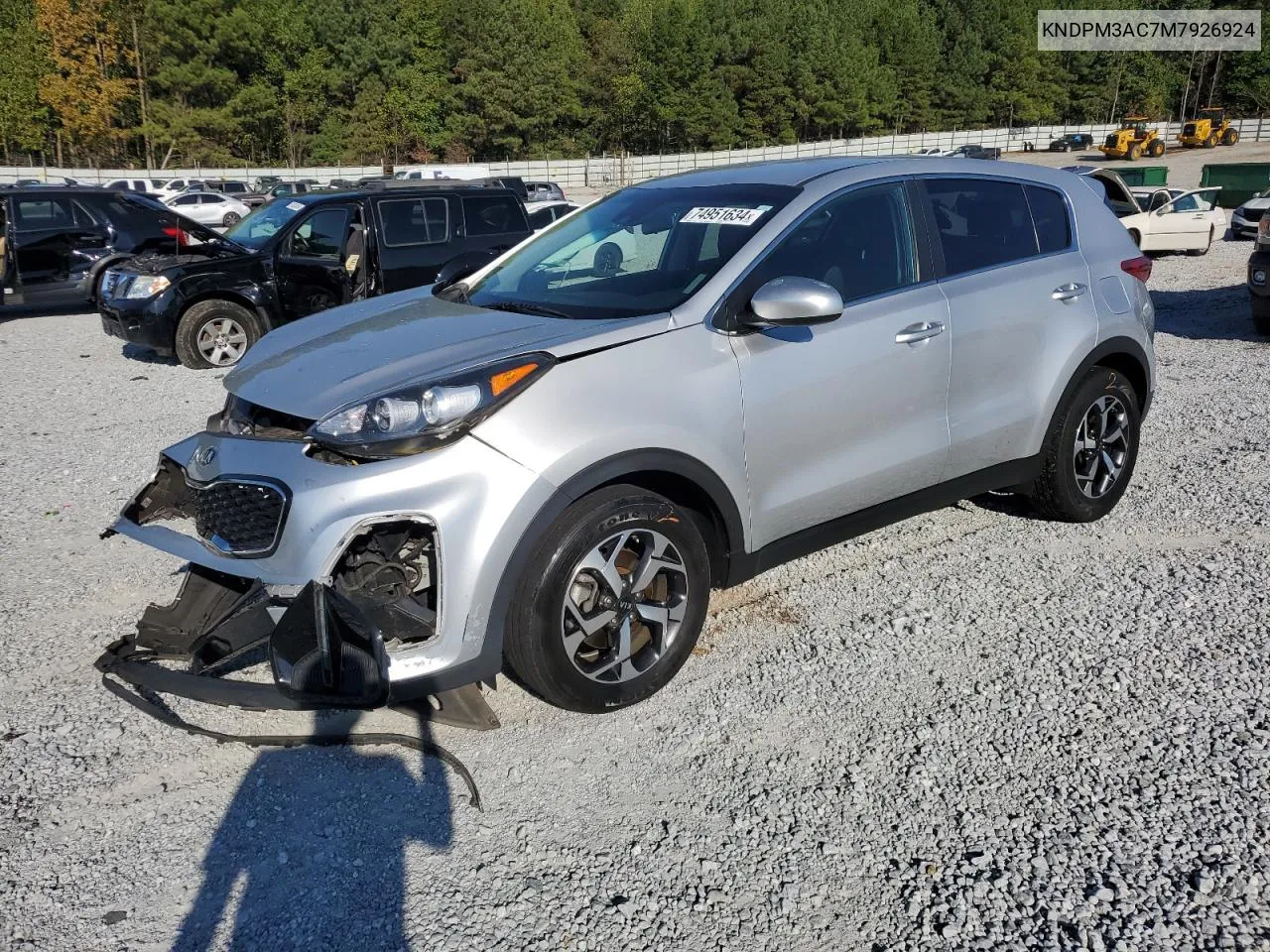 2021 Kia Sportage Lx VIN: KNDPM3AC7M7926924 Lot: 74951634