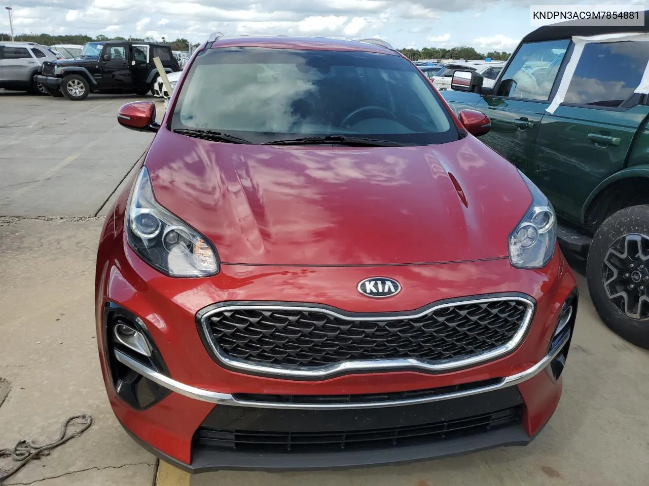 2021 Kia Sportage Ex VIN: KNDPN3AC9M7854881 Lot: 75073114