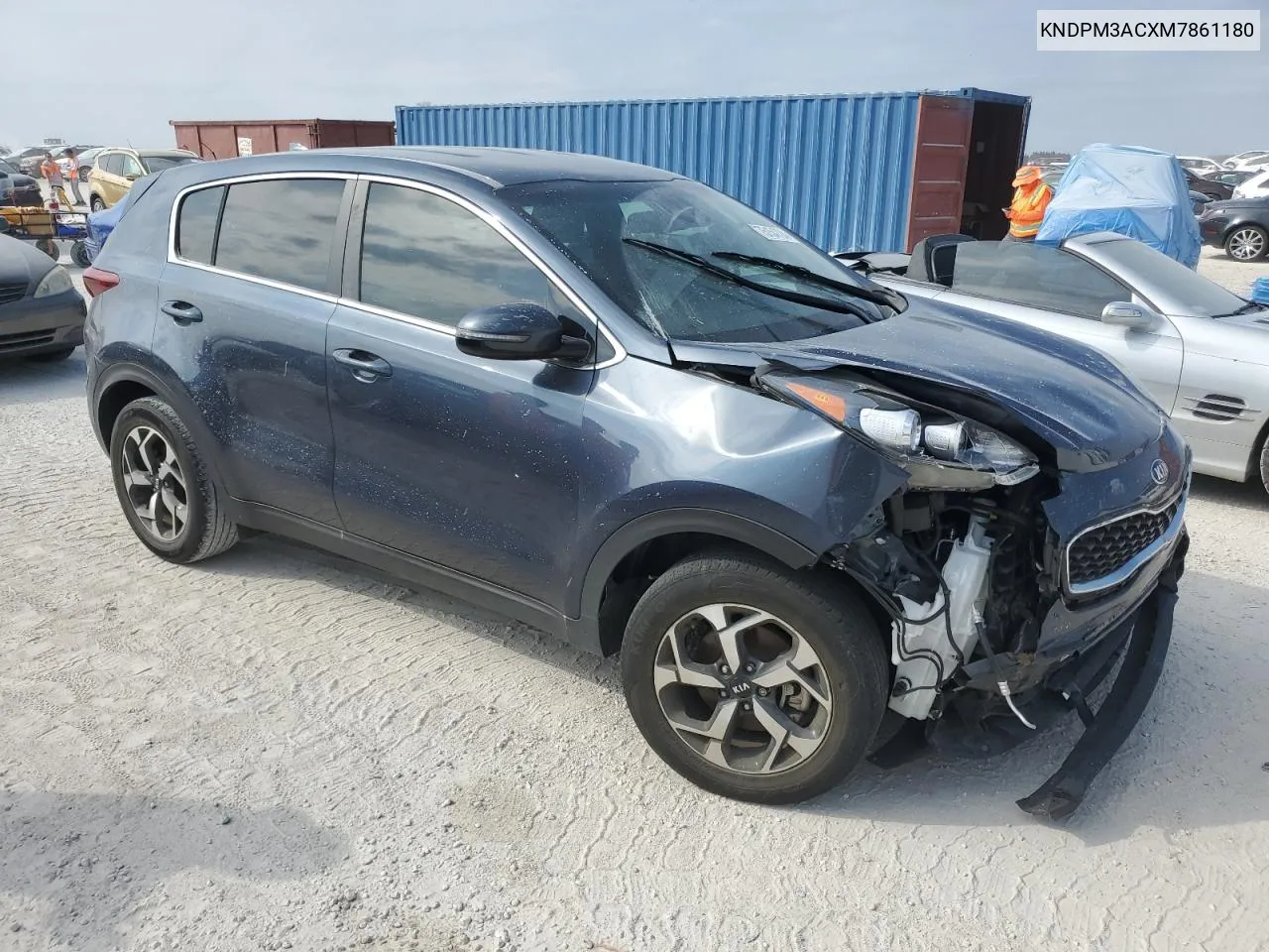 2021 Kia Sportage Lx VIN: KNDPM3ACXM7861180 Lot: 75154724