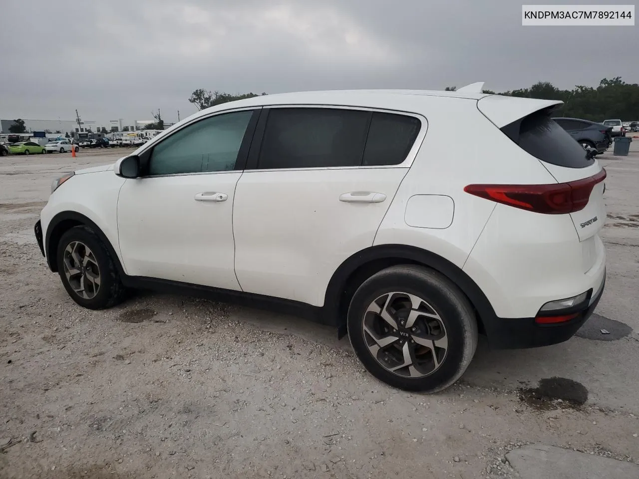 2021 Kia Sportage Lx VIN: KNDPM3AC7M7892144 Lot: 75201234