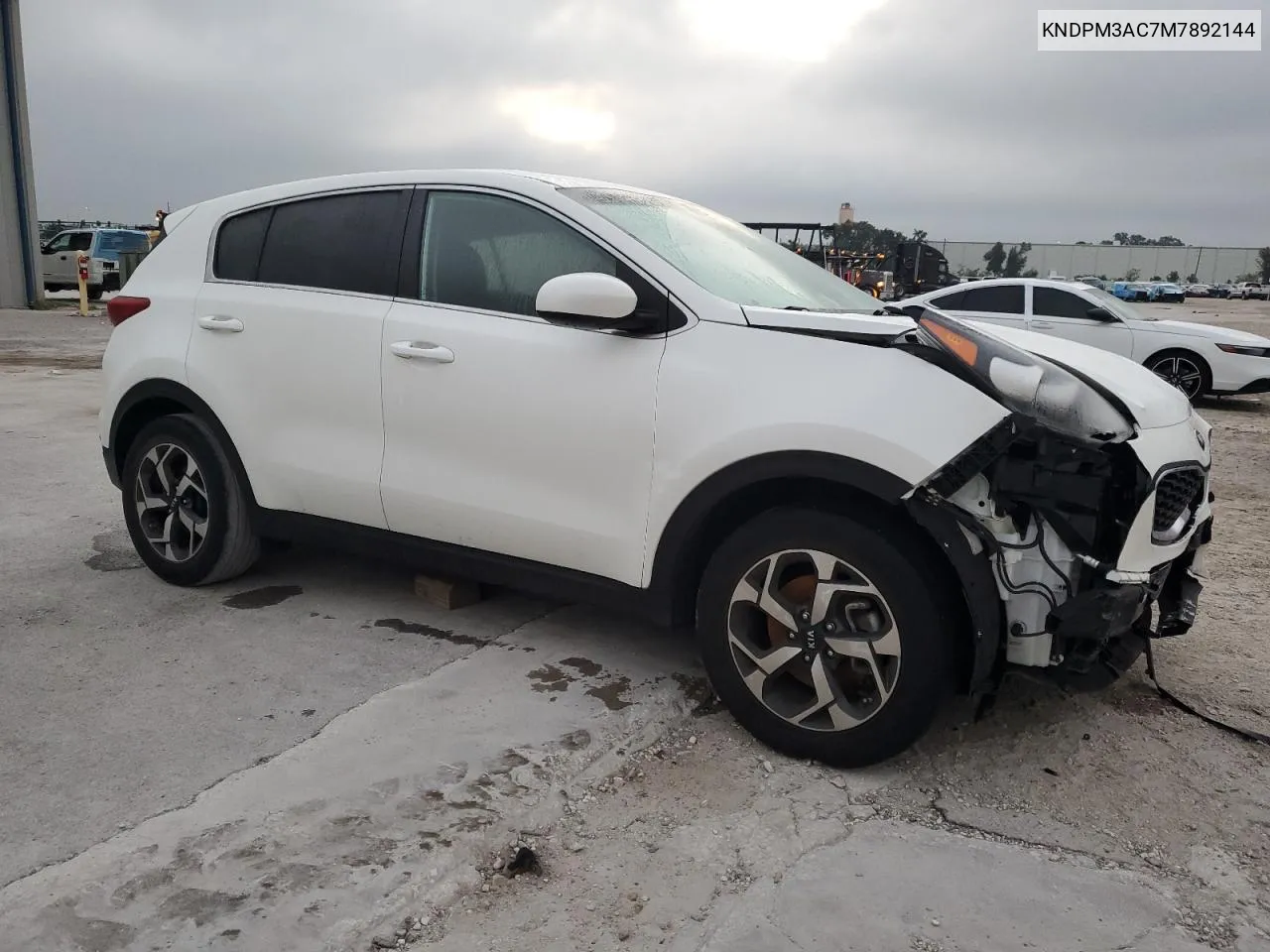 2021 Kia Sportage Lx VIN: KNDPM3AC7M7892144 Lot: 75201234