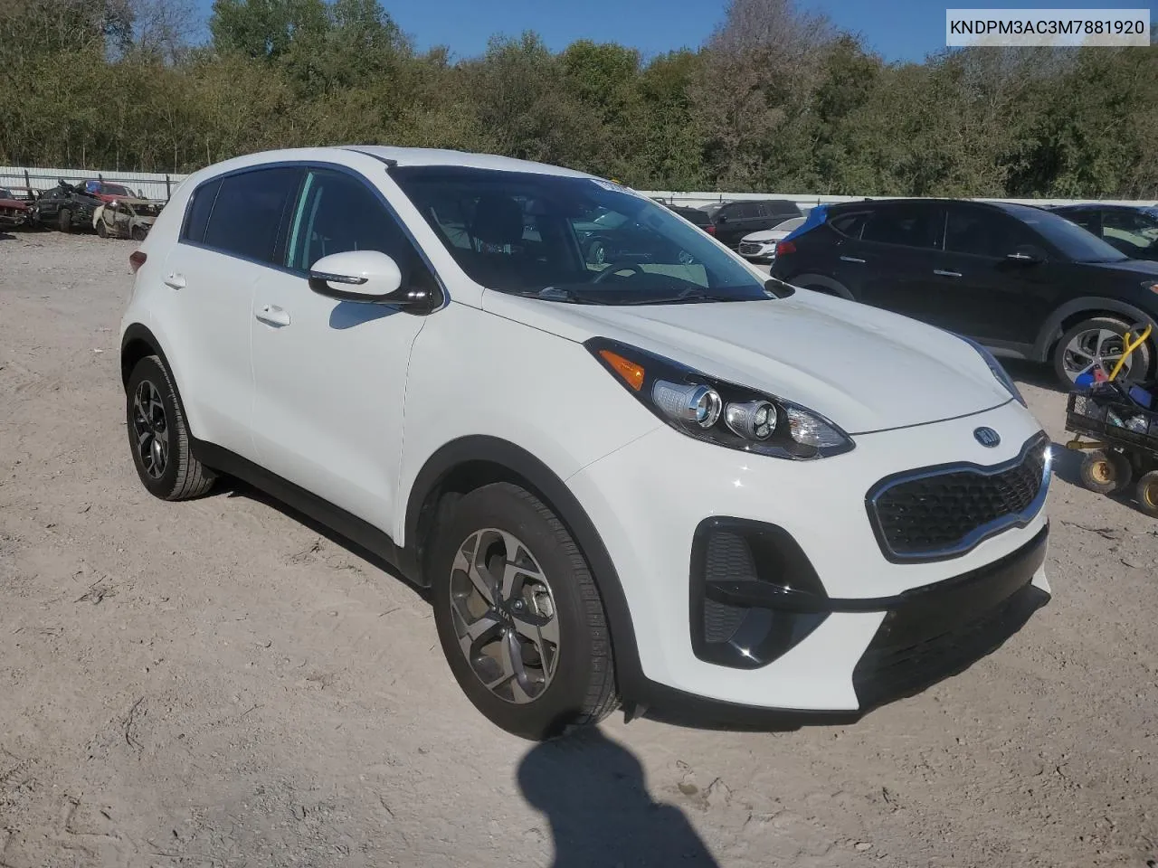 2021 Kia Sportage Lx VIN: KNDPM3AC3M7881920 Lot: 75202954