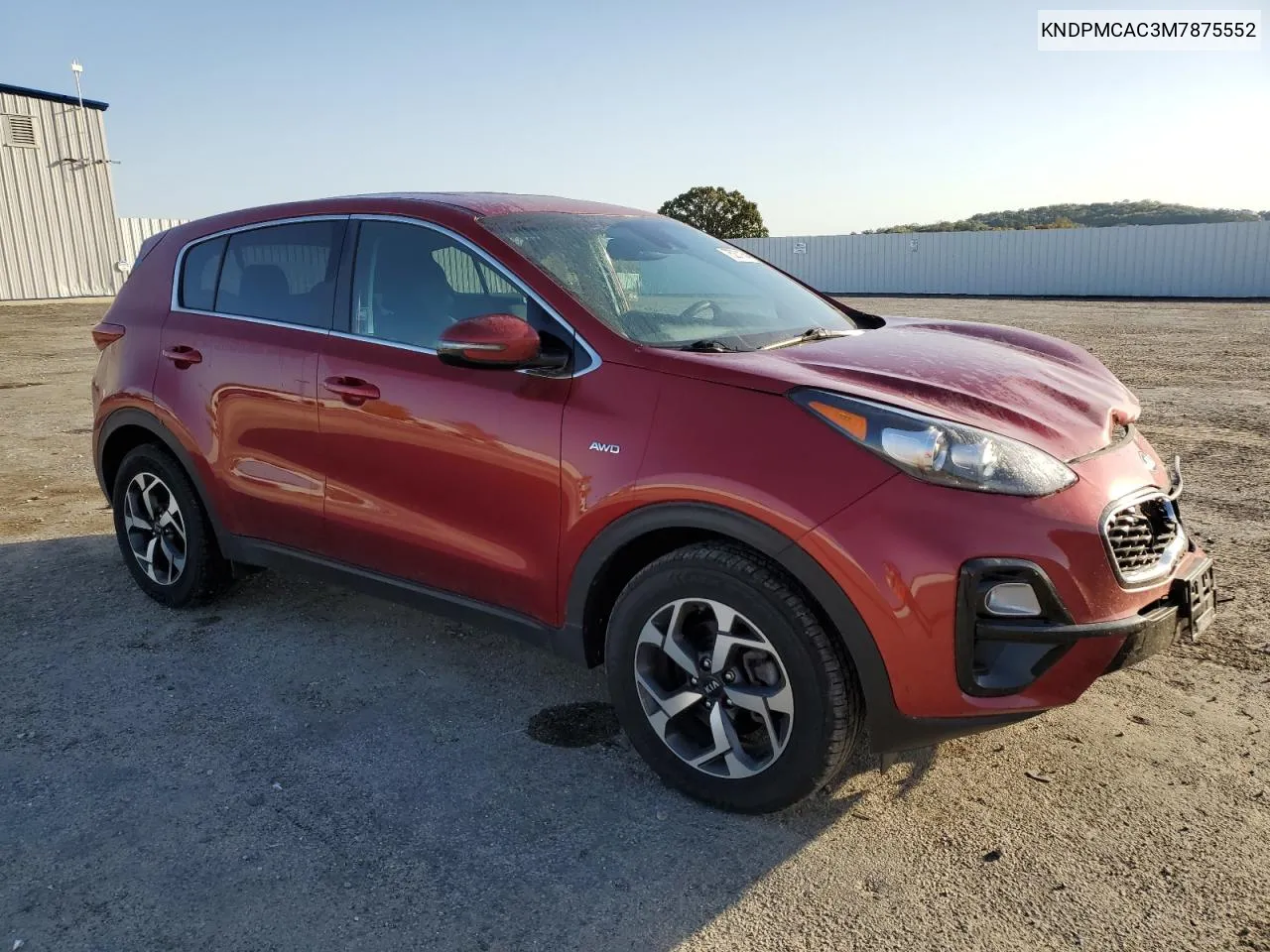 KNDPMCAC3M7875552 2021 Kia Sportage Lx