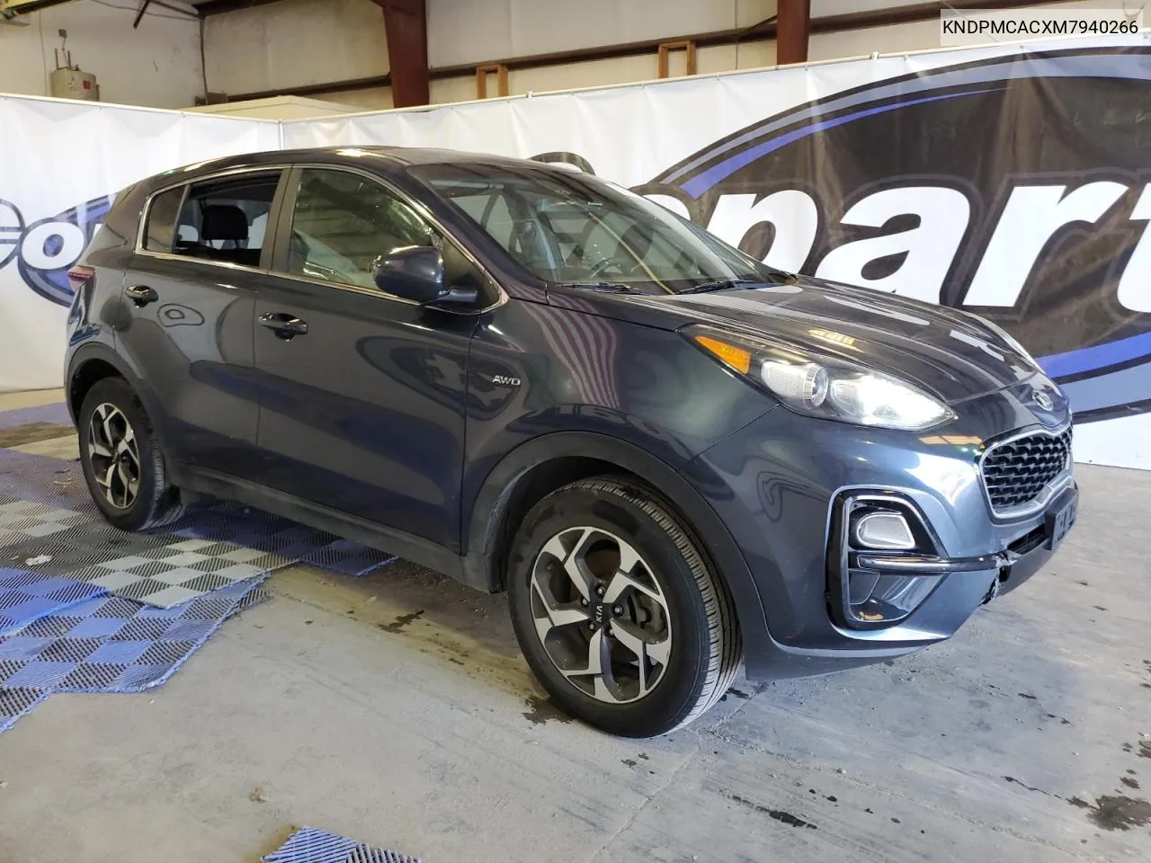 2021 Kia Sportage Lx VIN: KNDPMCACXM7940266 Lot: 75402104