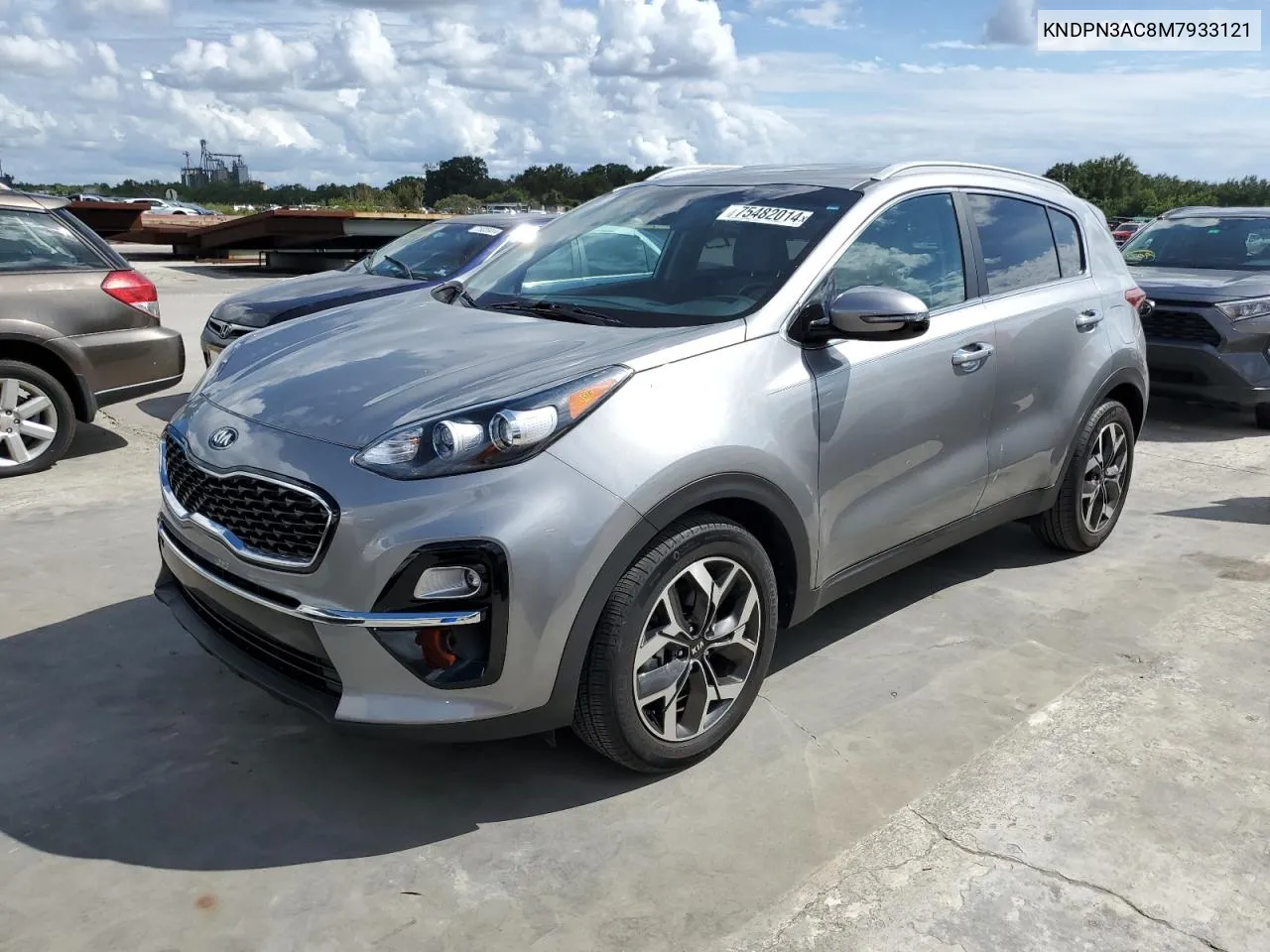 2021 Kia Sportage Ex VIN: KNDPN3AC8M7933121 Lot: 75482014