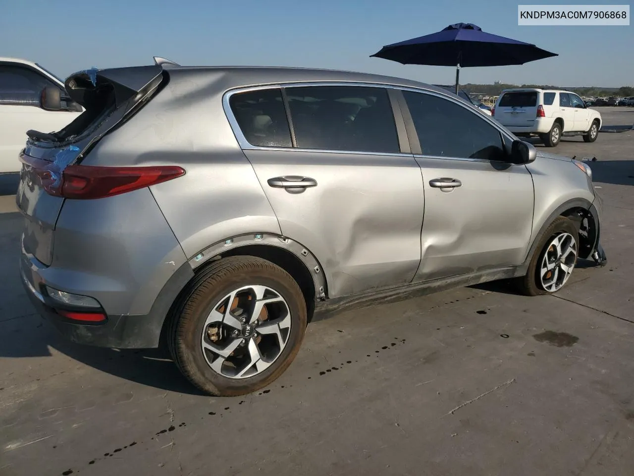 2021 Kia Sportage Lx VIN: KNDPM3AC0M7906868 Lot: 75502134