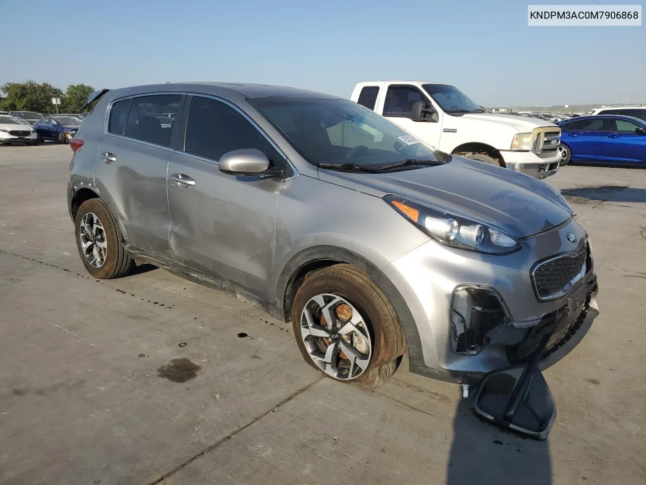 2021 Kia Sportage Lx VIN: KNDPM3AC0M7906868 Lot: 75502134