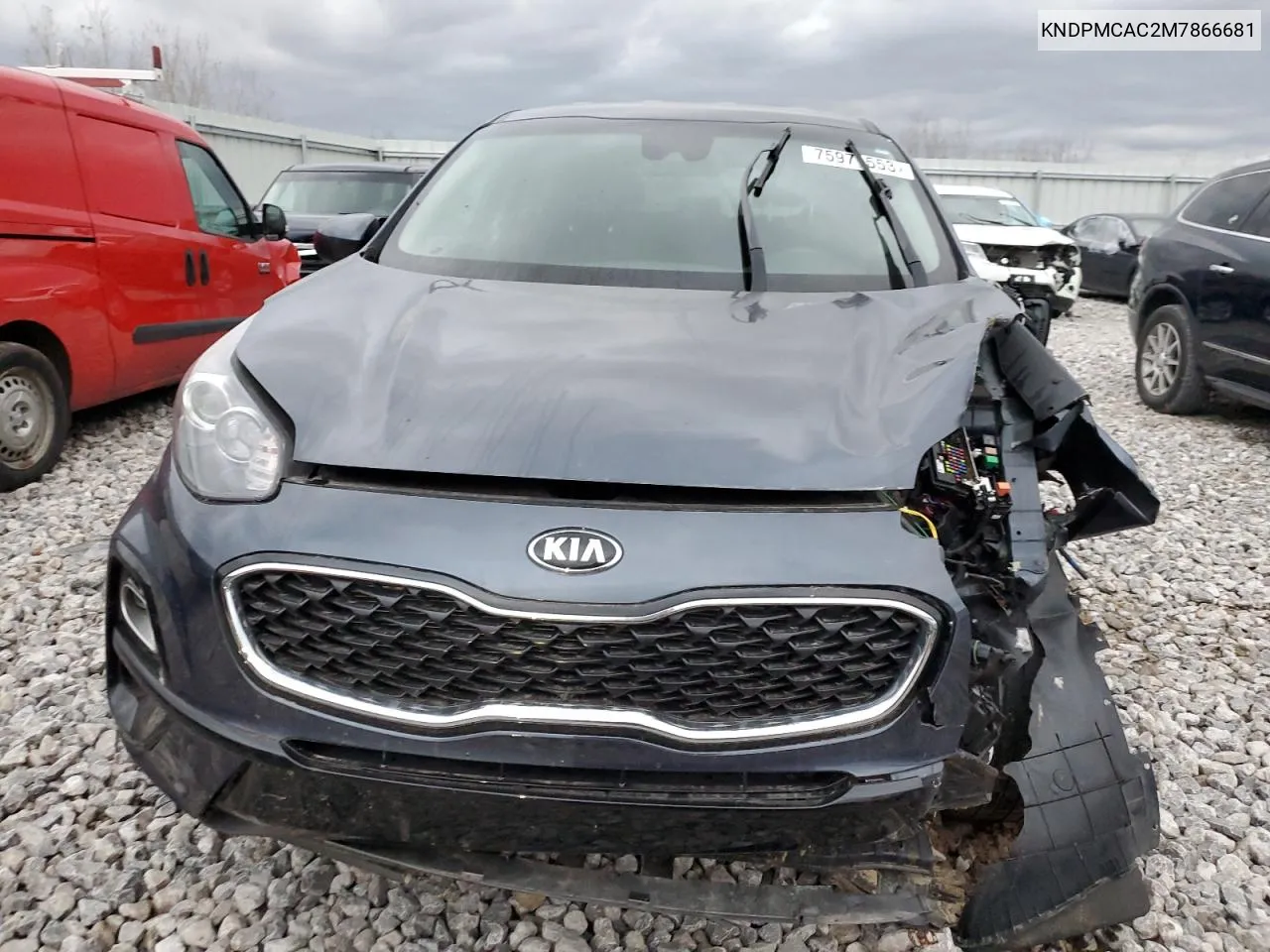 2021 Kia Sportage Lx VIN: KNDPMCAC2M7866681 Lot: 75971553