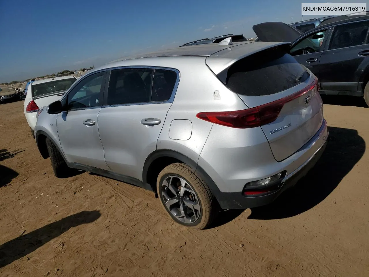 2021 Kia Sportage Lx VIN: KNDPMCAC6M7916319 Lot: 76031684