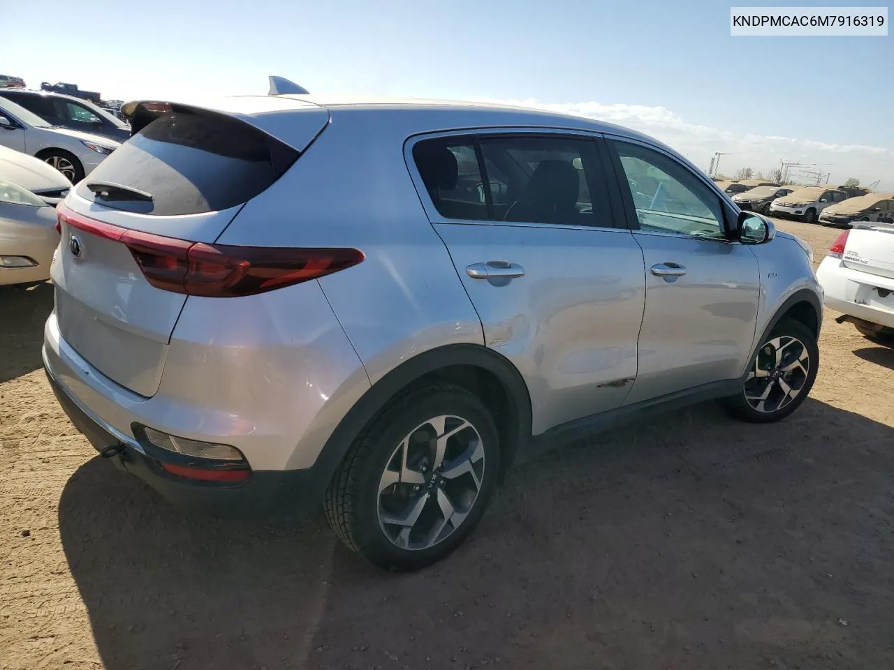 2021 Kia Sportage Lx VIN: KNDPMCAC6M7916319 Lot: 76031684