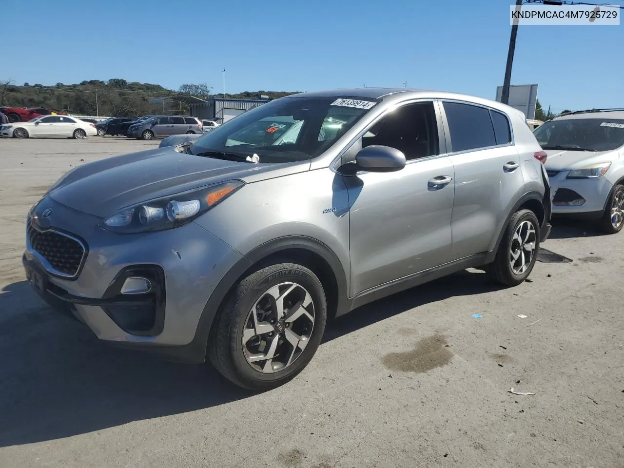 2021 Kia Sportage Lx VIN: KNDPMCAC4M7925729 Lot: 76139914