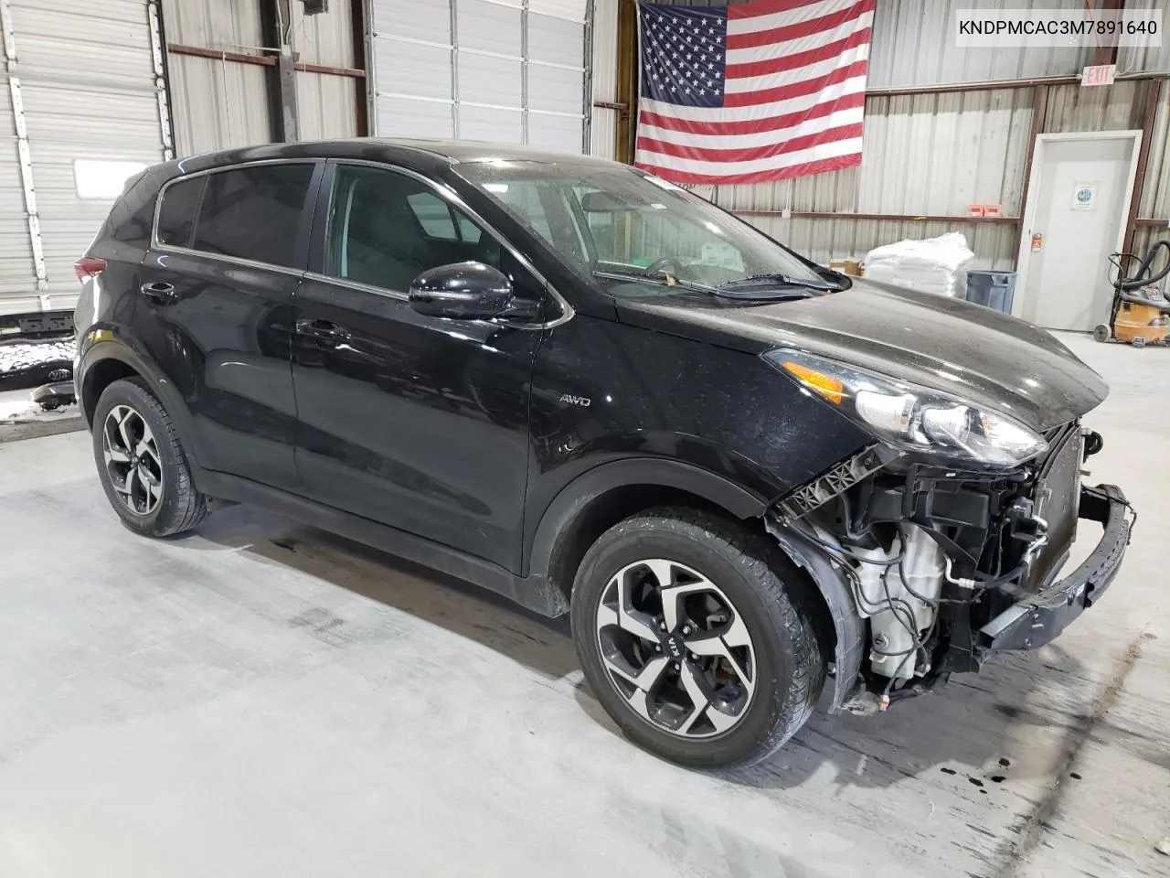 2021 Kia Sportage Lx VIN: KNDPMCAC3M7891640 Lot: 76395344