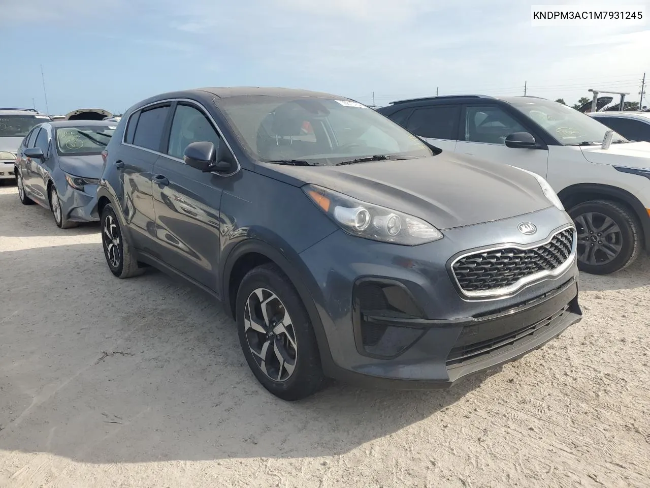 2021 Kia Sportage Lx VIN: KNDPM3AC1M7931245 Lot: 76610764