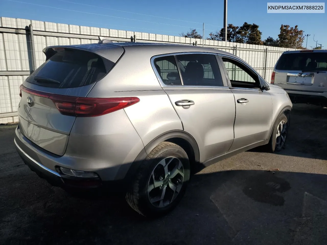 2021 Kia Sportage Lx VIN: KNDPM3ACXM7888220 Lot: 76927454