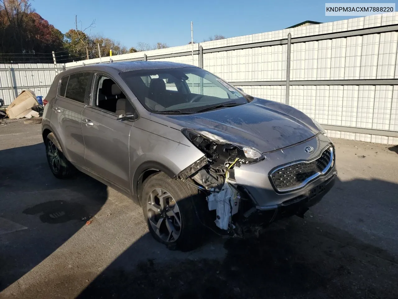 2021 Kia Sportage Lx VIN: KNDPM3ACXM7888220 Lot: 76927454