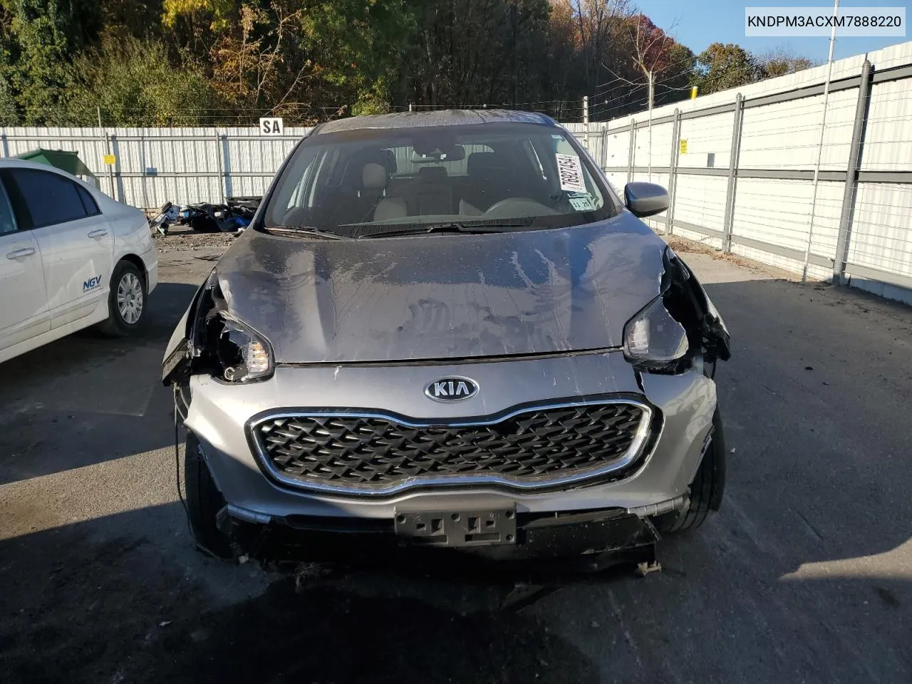 2021 Kia Sportage Lx VIN: KNDPM3ACXM7888220 Lot: 76927454