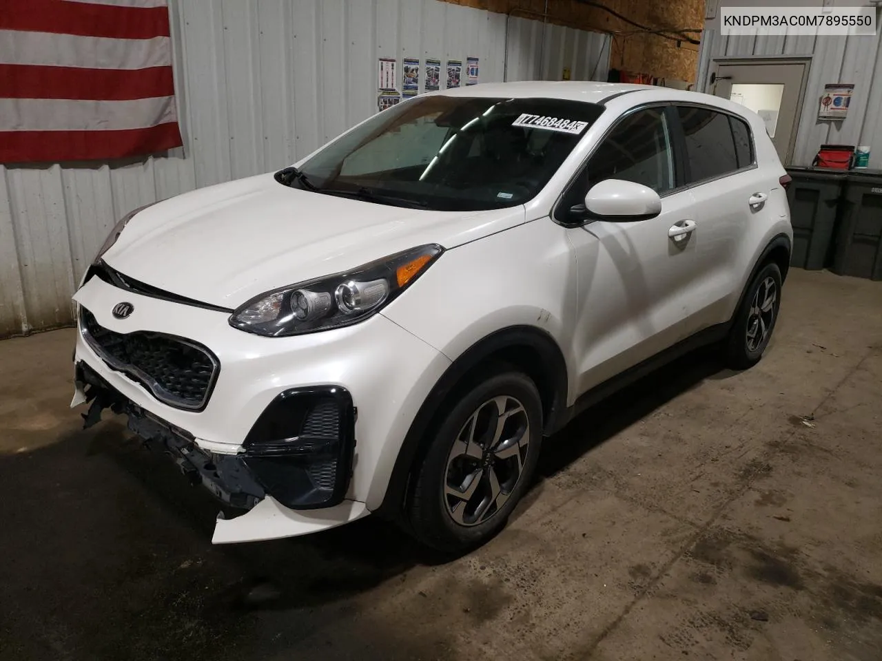 2021 Kia Sportage Lx VIN: KNDPM3AC0M7895550 Lot: 77468484