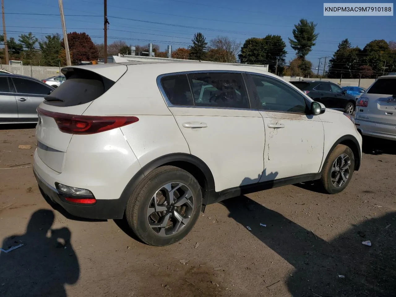 2021 Kia Sportage Lx VIN: KNDPM3AC9M7910188 Lot: 78380774