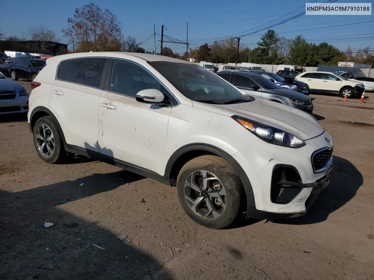 2021 Kia Sportage Lx VIN: KNDPM3AC9M7910188 Lot: 78380774