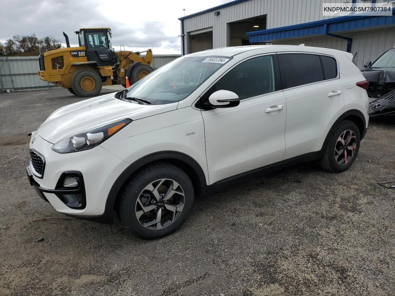 2021 Kia Sportage Lx VIN: KNDPMCAC5M7907384 Lot: 78603784