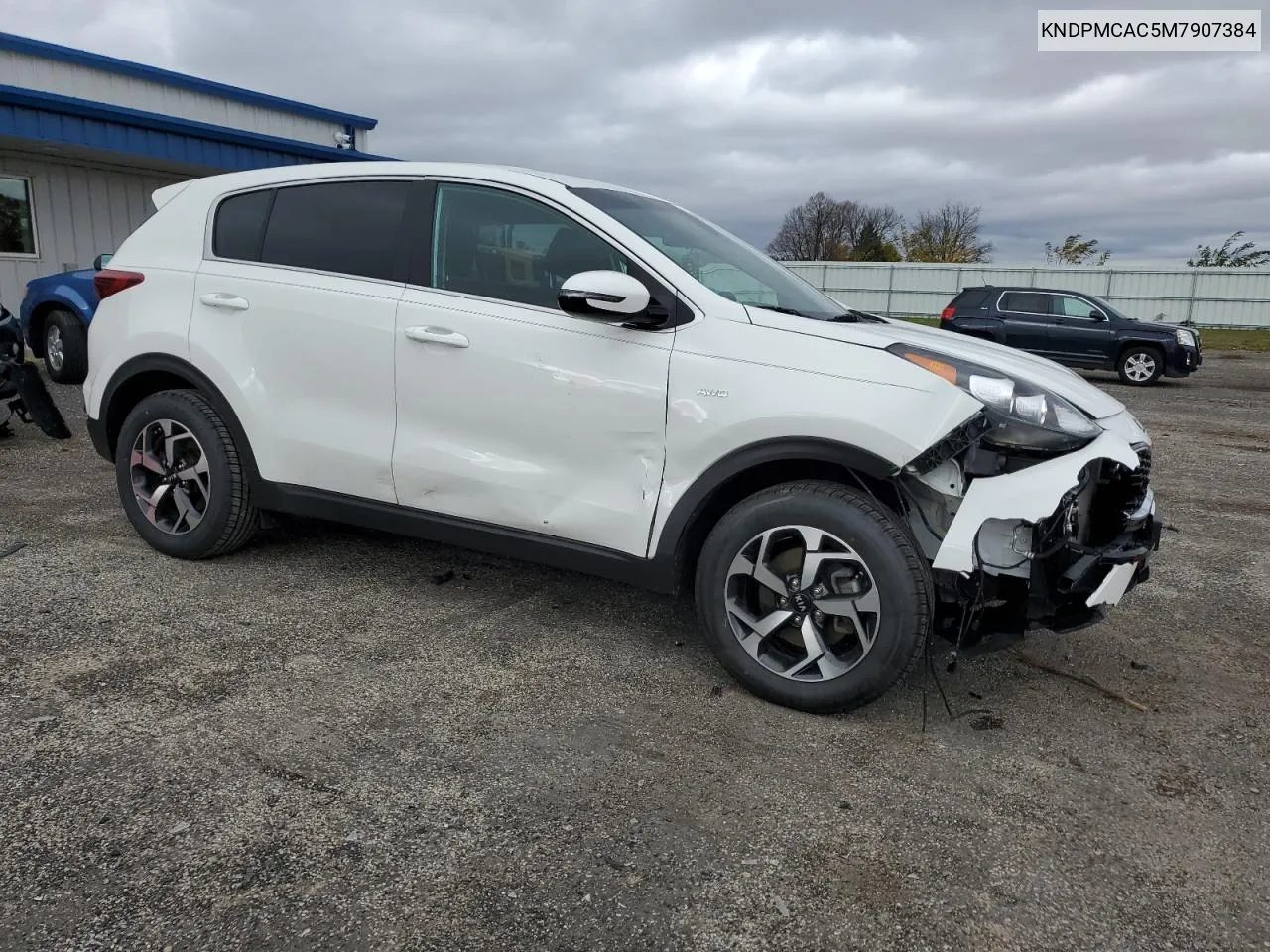 2021 Kia Sportage Lx VIN: KNDPMCAC5M7907384 Lot: 78603784