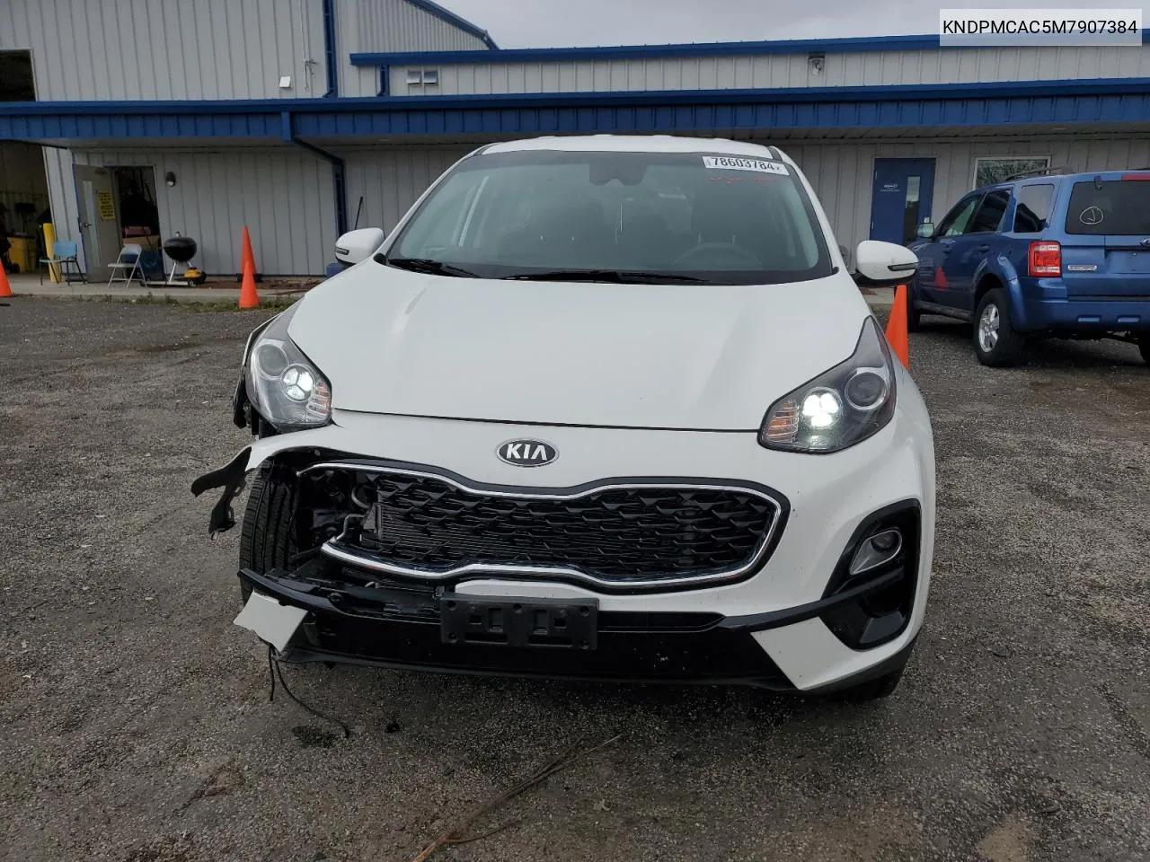 2021 Kia Sportage Lx VIN: KNDPMCAC5M7907384 Lot: 78603784