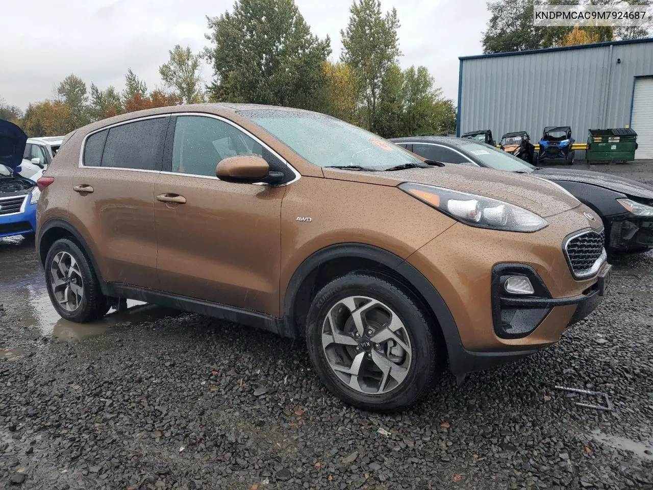 2021 Kia Sportage Lx VIN: KNDPMCAC9M7924687 Lot: 78774064