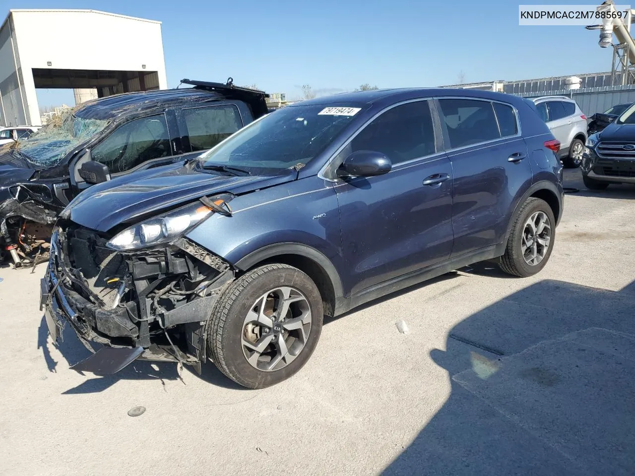 2021 Kia Sportage Lx VIN: KNDPMCAC2M7885697 Lot: 79719474