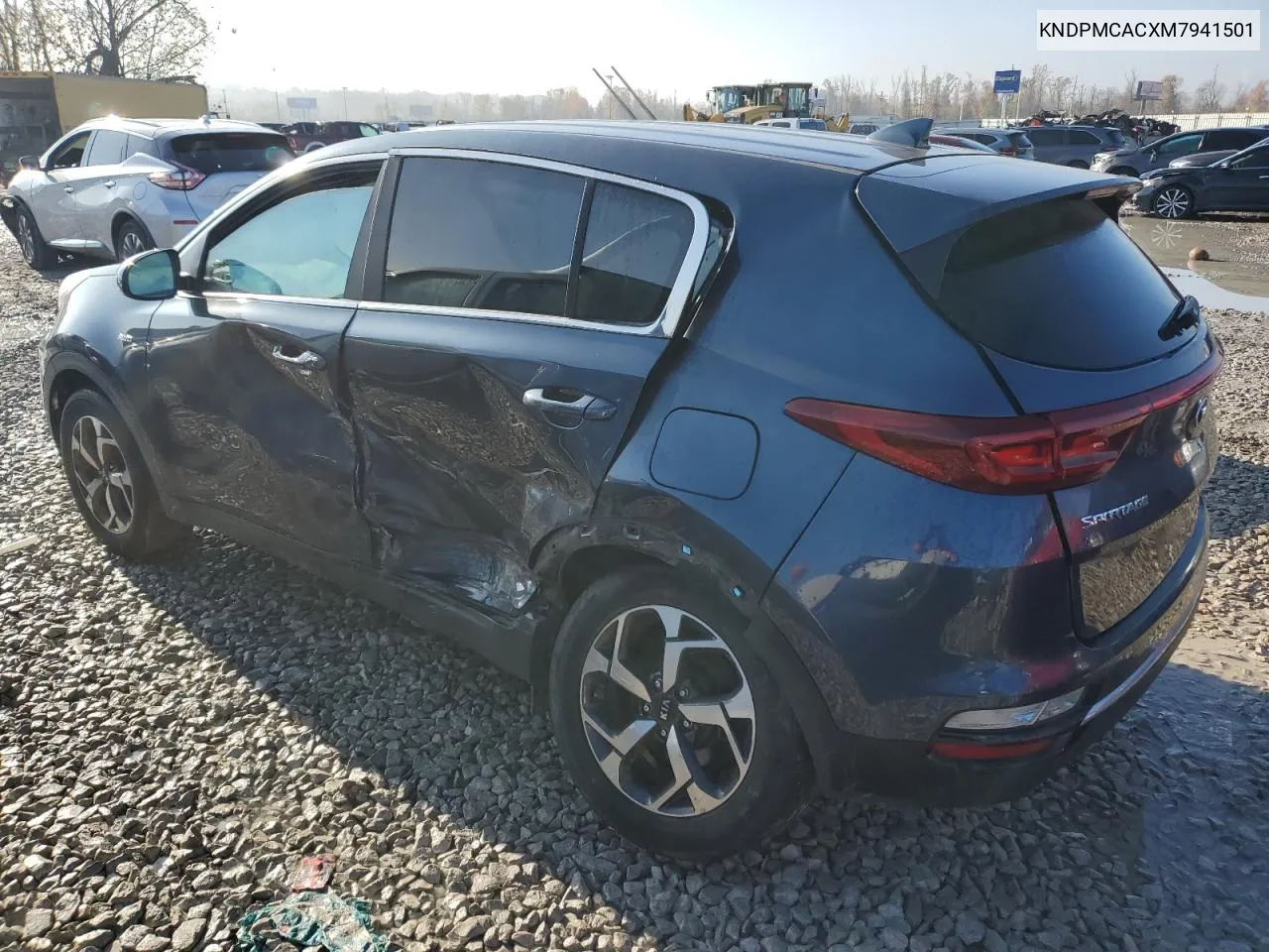 2021 Kia Sportage Lx VIN: KNDPMCACXM7941501 Lot: 80044084