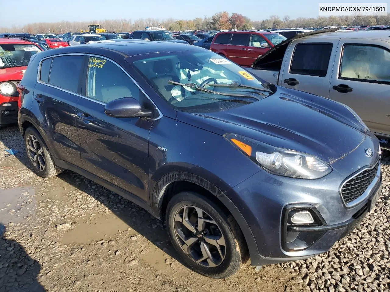 2021 Kia Sportage Lx VIN: KNDPMCACXM7941501 Lot: 80044084