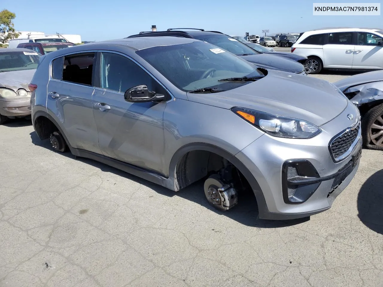 2022 Kia Sportage Lx VIN: KNDPM3AC7N7981374 Lot: 55222044