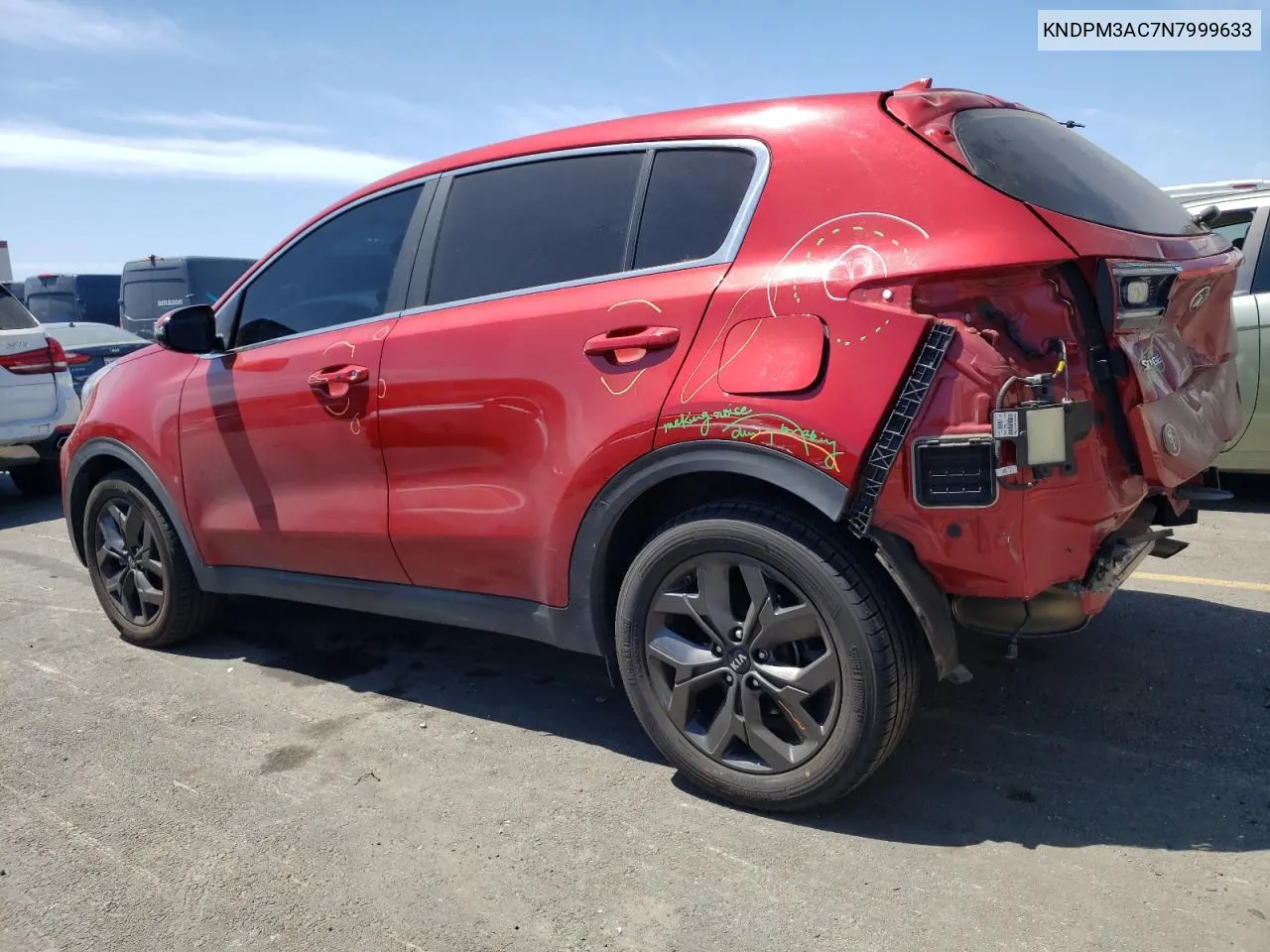 2022 Kia Sportage Lx VIN: KNDPM3AC7N7999633 Lot: 58956514