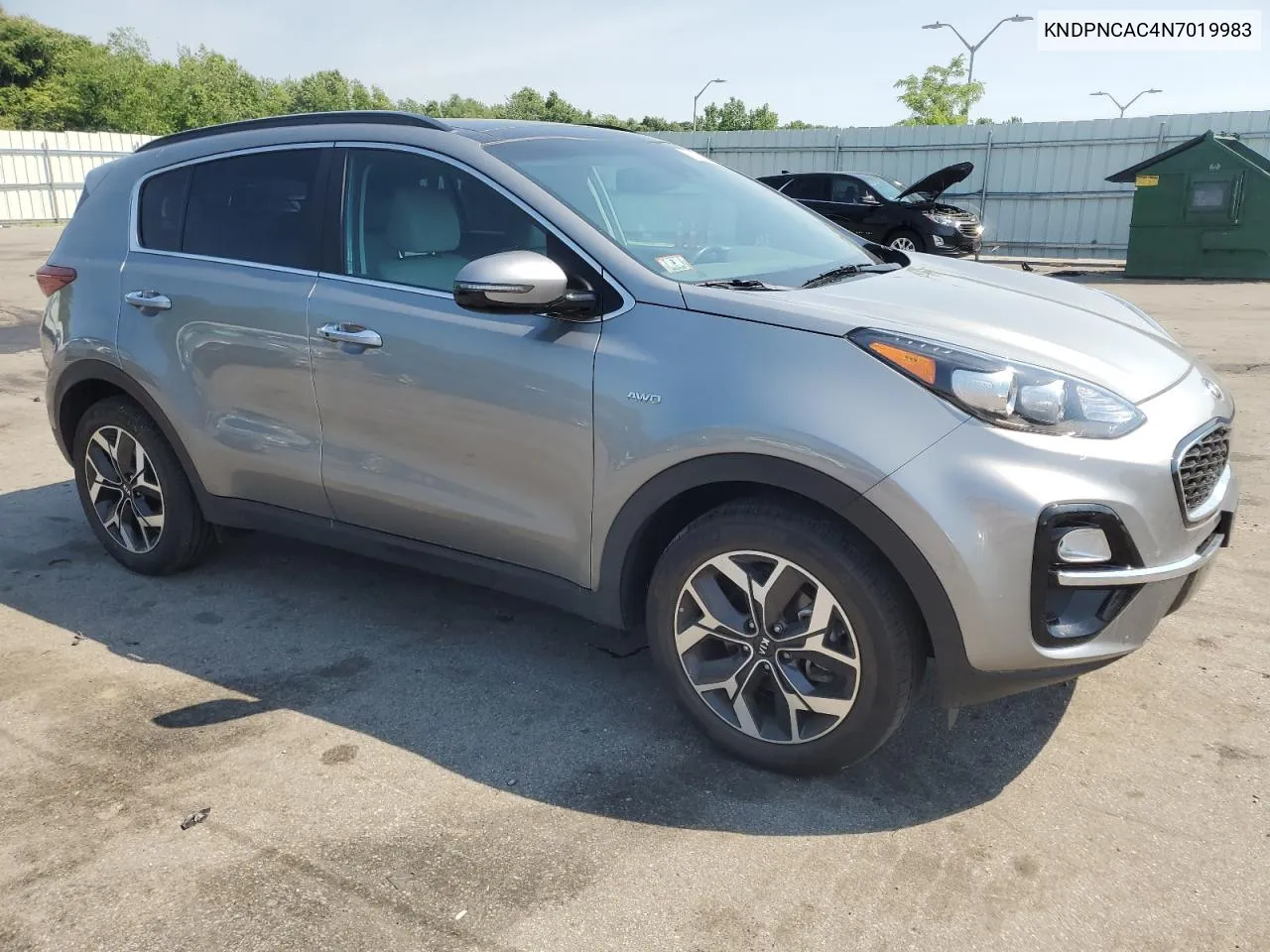 2022 Kia Sportage Ex VIN: KNDPNCAC4N7019983 Lot: 59291844