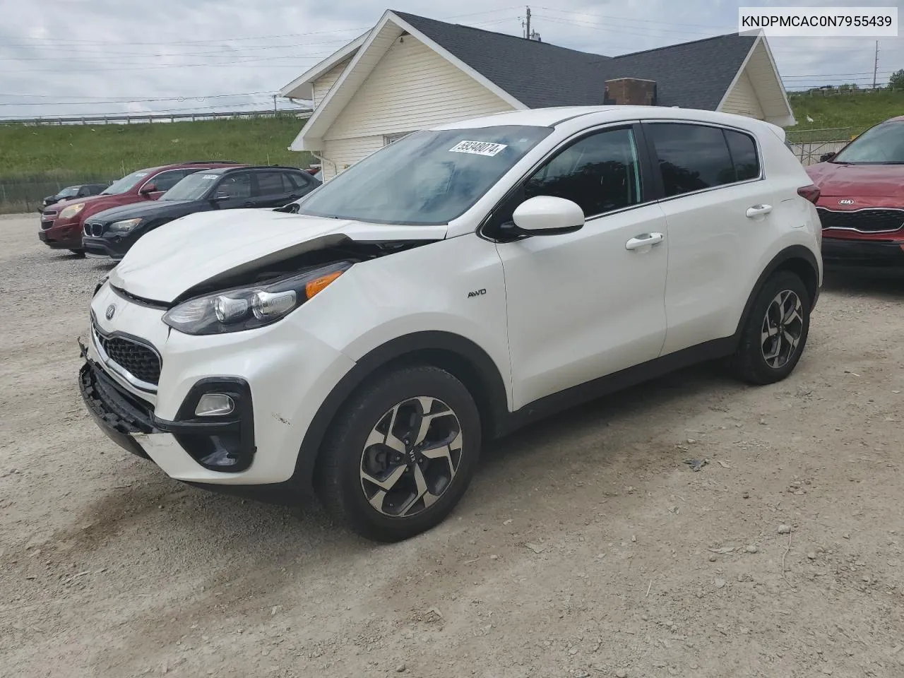 2022 Kia Sportage Lx VIN: KNDPMCAC0N7955439 Lot: 59348074