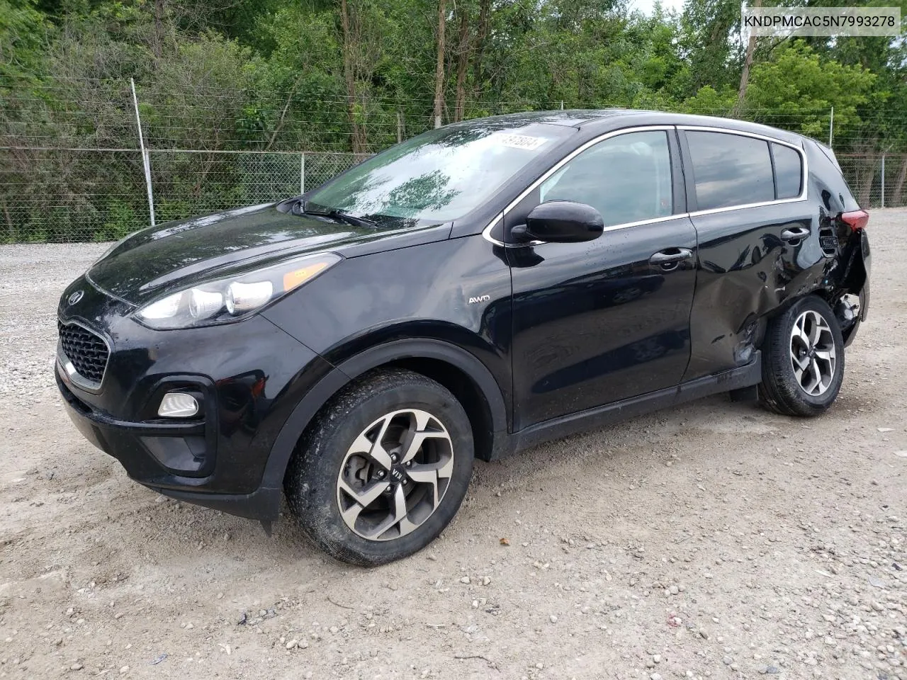 2022 Kia Sportage Lx VIN: KNDPMCAC5N7993278 Lot: 60497804