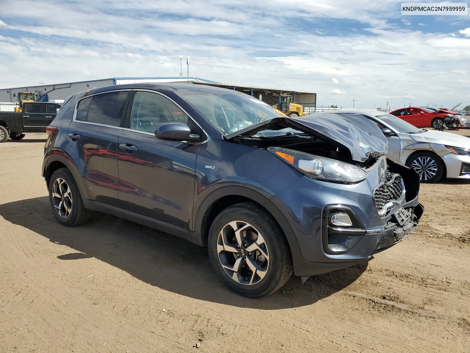 2022 Kia Sportage Lx VIN: KNDPMCAC2N7959959 Lot: 60827204