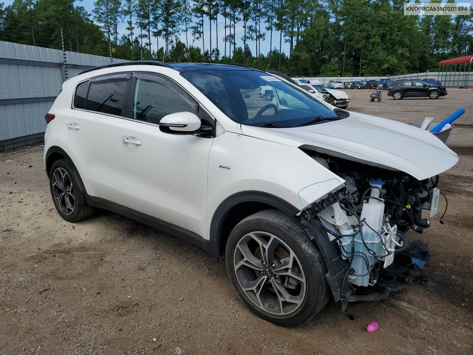 2022 Kia Sportage Sx VIN: KNDPRCA65N7001894 Lot: 62855244