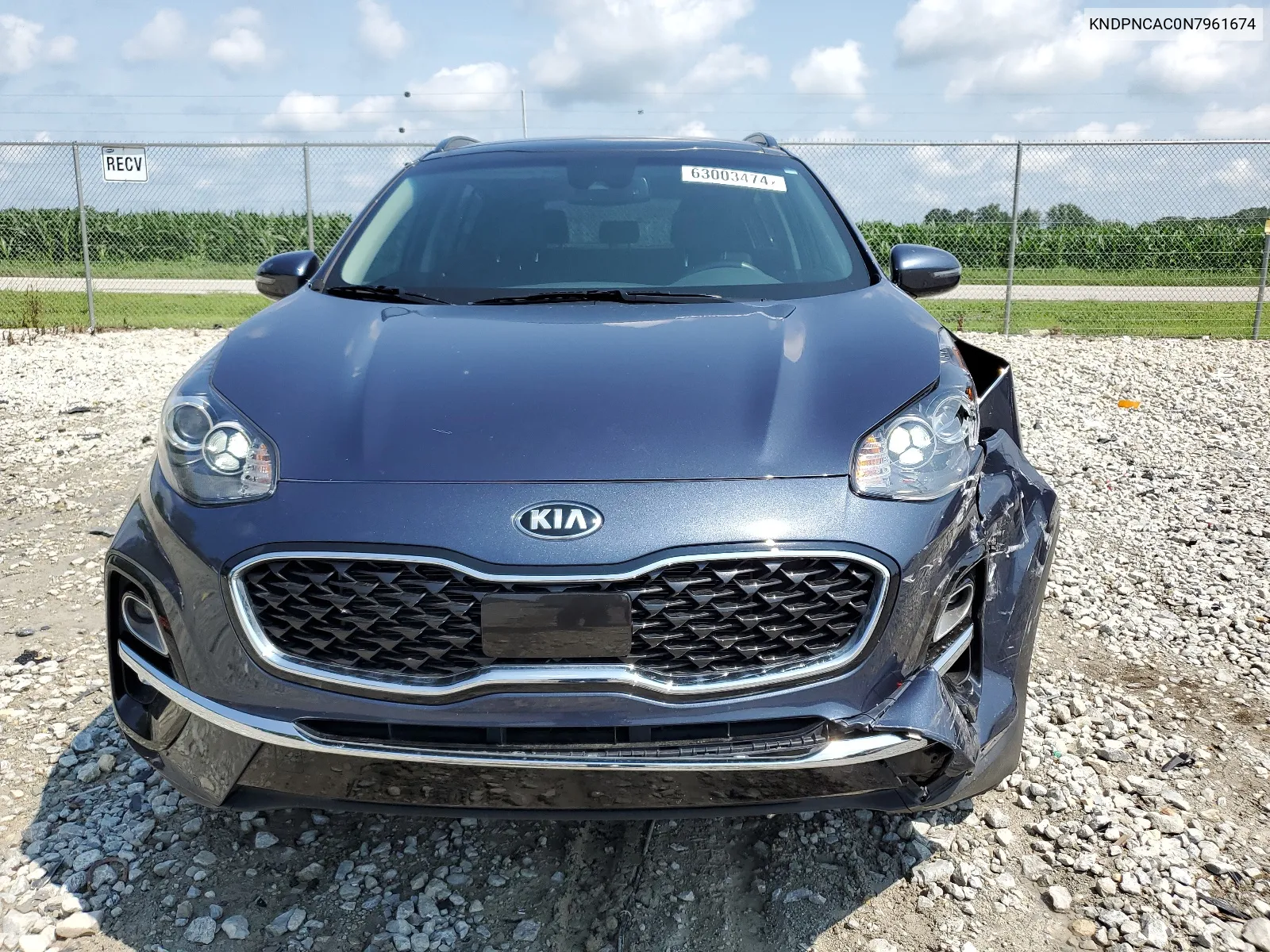 2022 Kia Sportage Ex VIN: KNDPNCAC0N7961674 Lot: 63003474