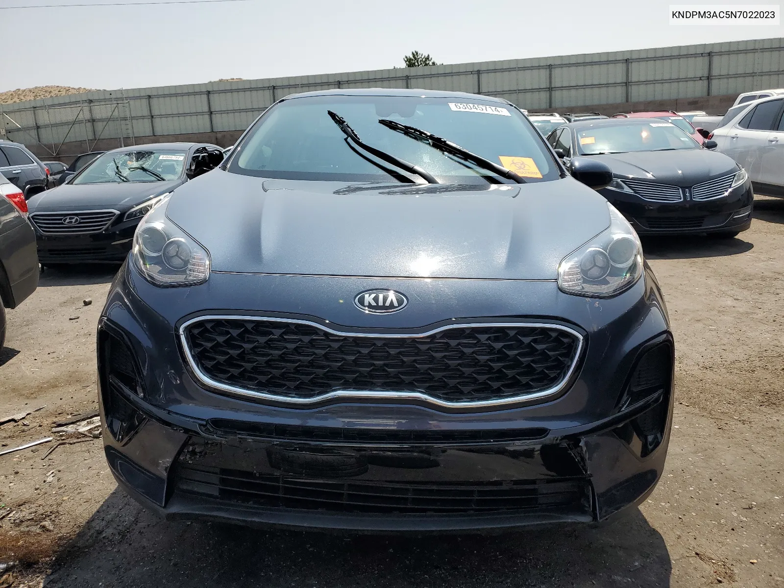 2022 Kia Sportage Lx VIN: KNDPM3AC5N7022023 Lot: 63045714