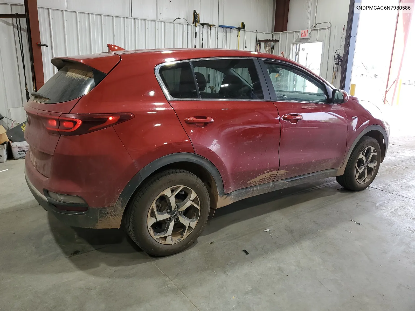 2022 Kia Sportage Lx VIN: KNDPMCAC6N7980586 Lot: 63119574