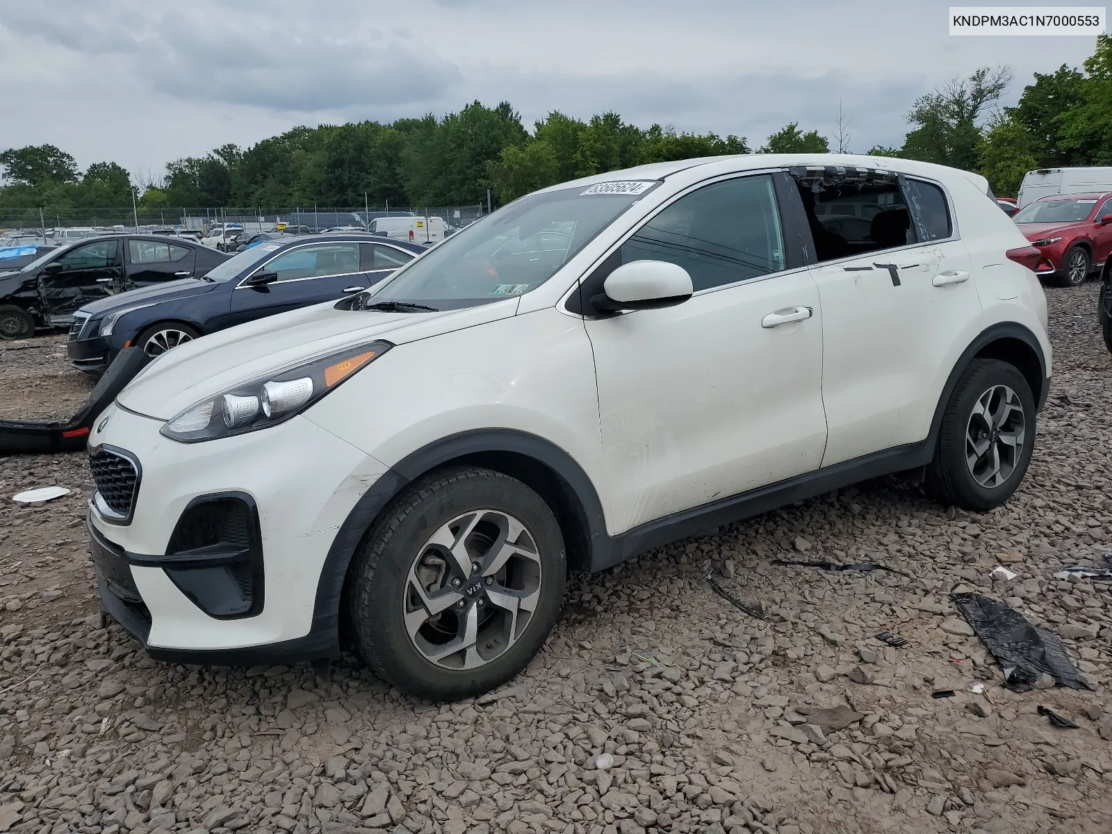 2022 Kia Sportage Lx VIN: KNDPM3AC1N7000553 Lot: 63505624