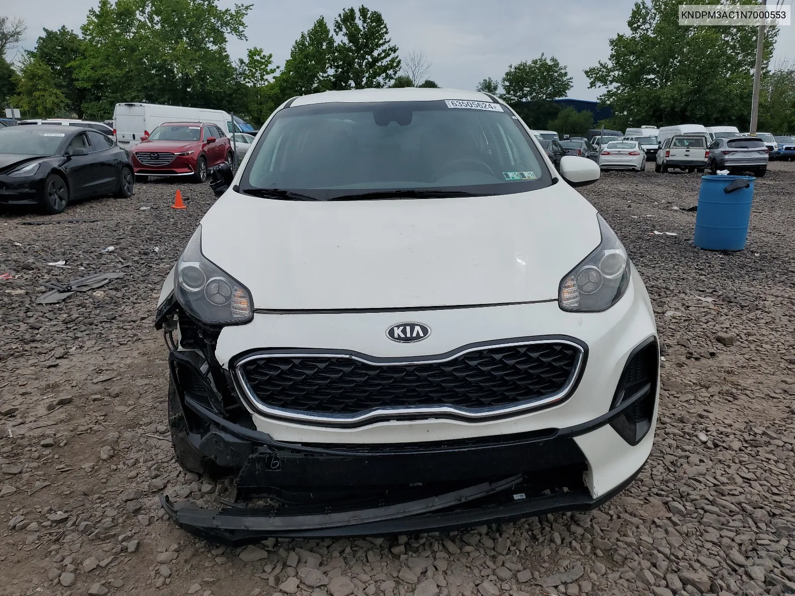 2022 Kia Sportage Lx VIN: KNDPM3AC1N7000553 Lot: 63505624