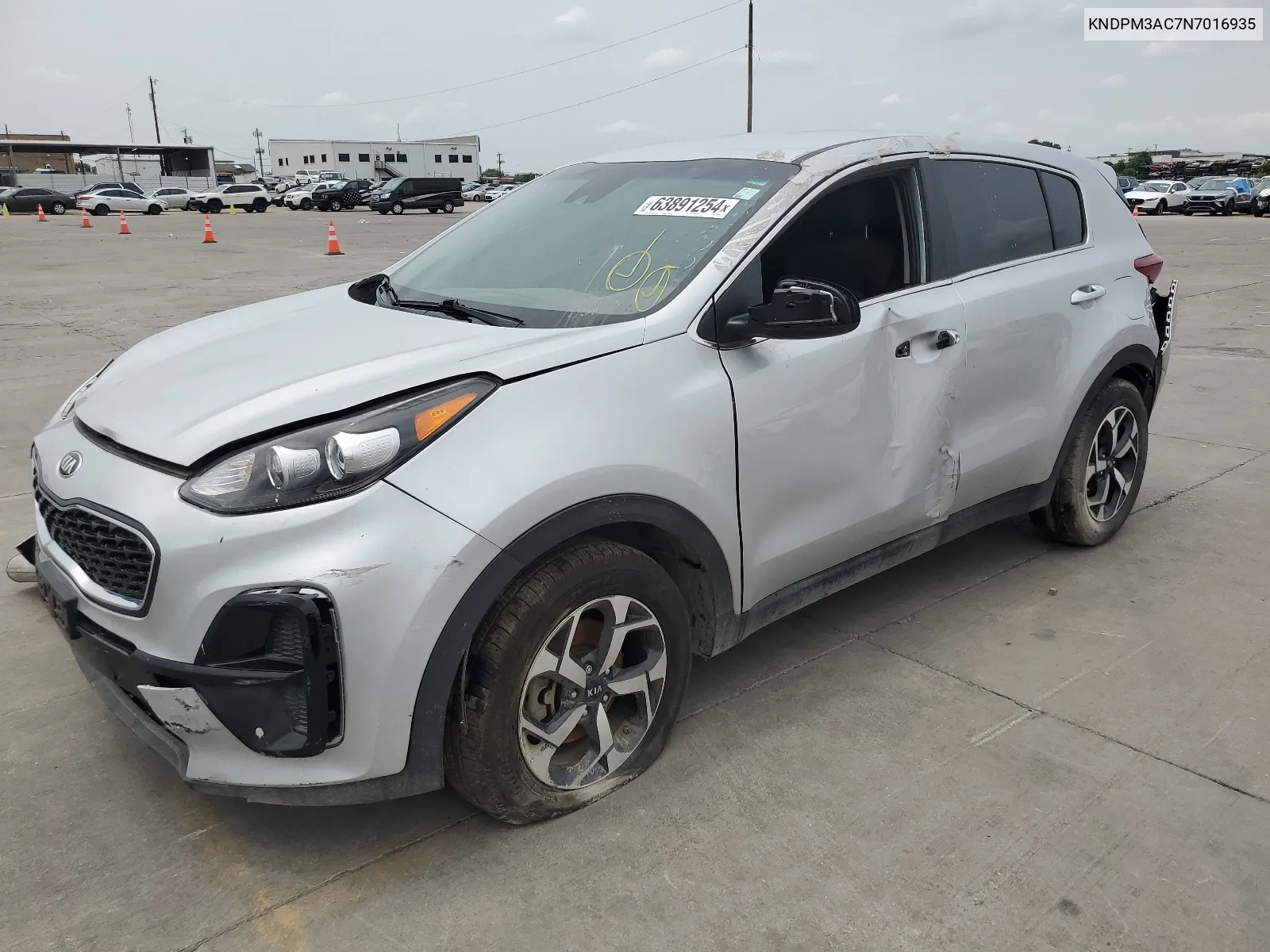 2022 Kia Sportage Lx VIN: KNDPM3AC7N7016935 Lot: 63891254