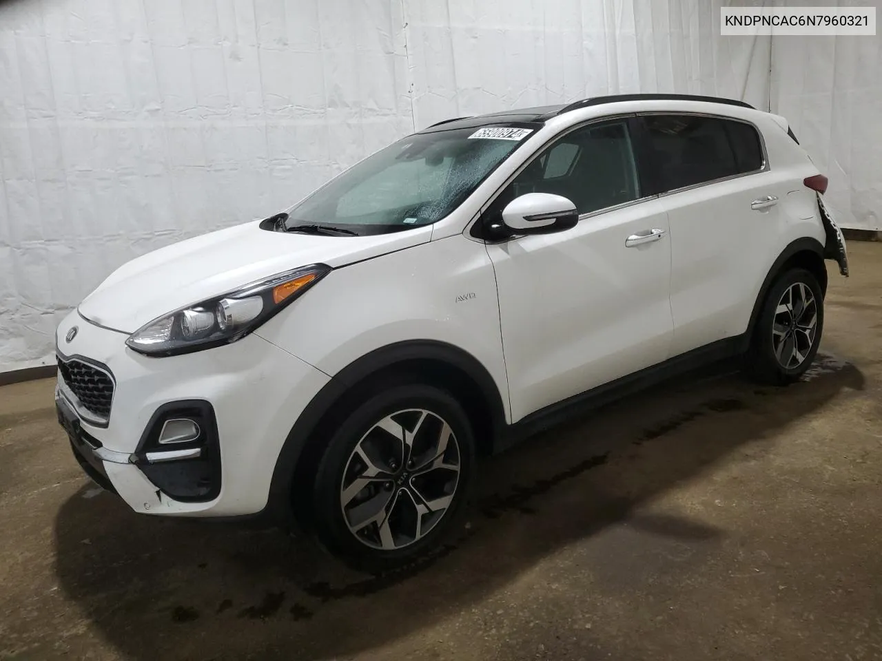 2022 Kia Sportage Ex VIN: KNDPNCAC6N7960321 Lot: 65900974