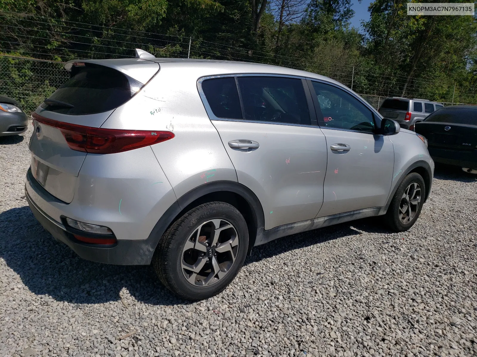 2022 Kia Sportage Lx VIN: KNDPM3AC7N7967135 Lot: 66156974